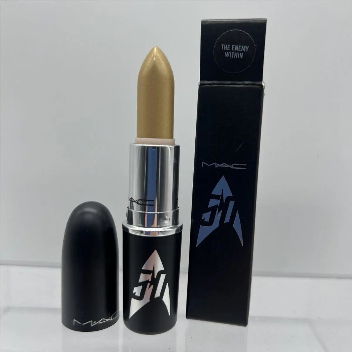 Mac Star Trek Collection The Enemy Within Champagne Frost Lipstick LE Rare