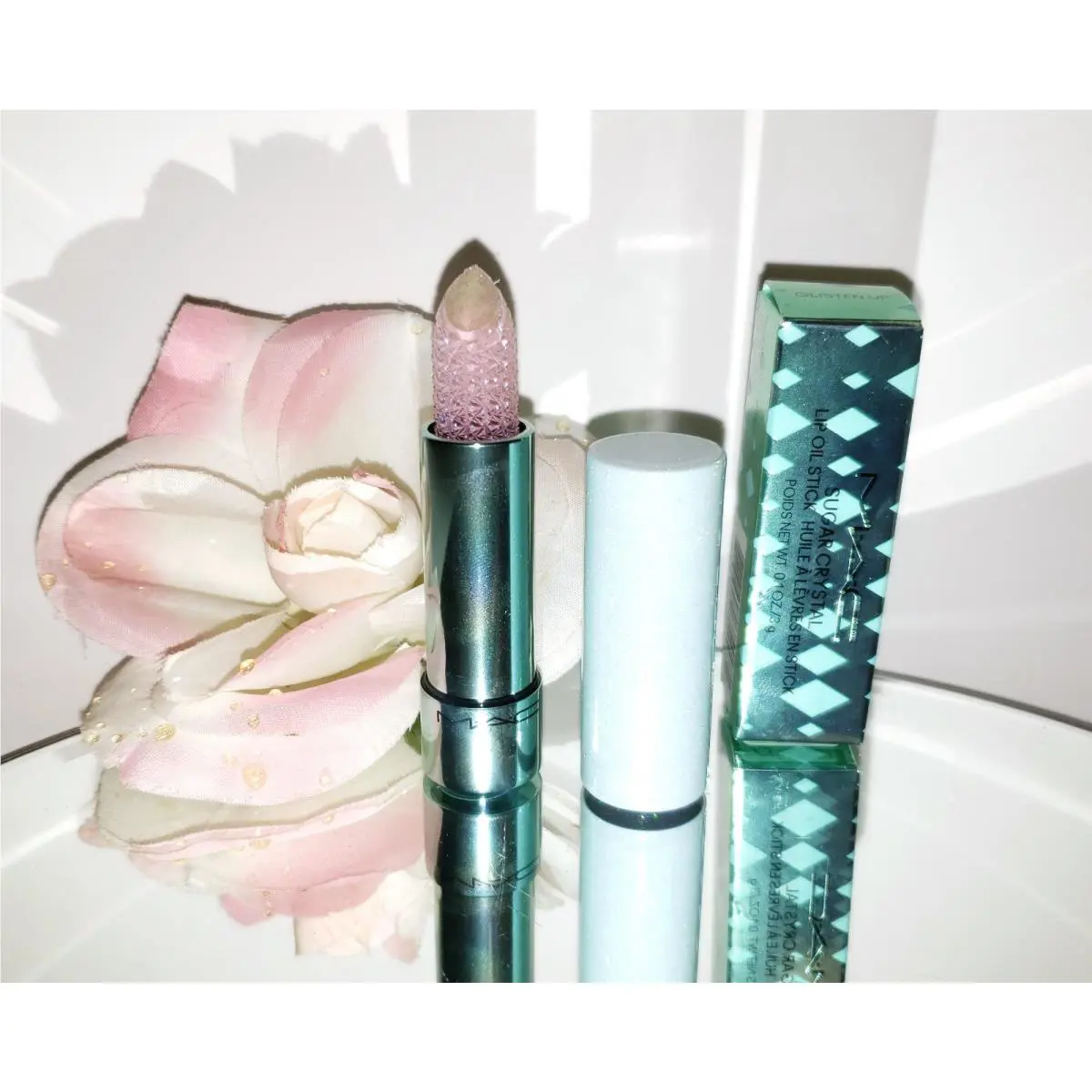 Mac Sugar Crystal Lip Oil Stick Glisten Up Limited Holiday Edition 0.1oz