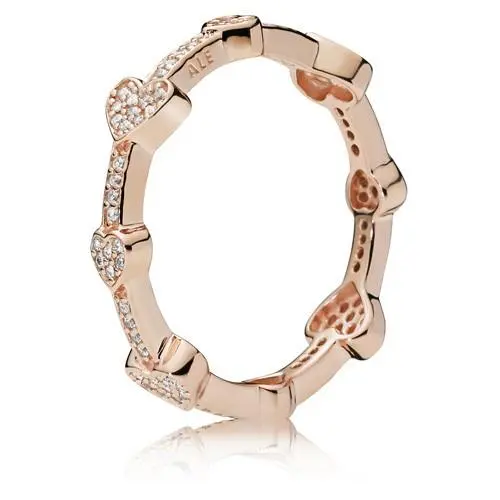 Alluring Hearts Ring 187729CZ-56 by Pandora