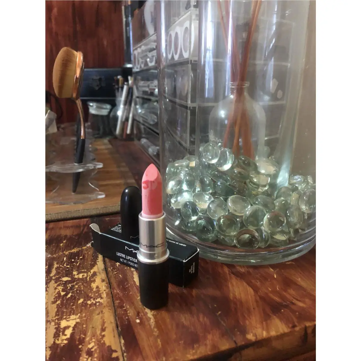 Mac Cosmetics M.a.c Lustre Lipstick Rouge Dreaming Dahlia 0.1oz Limited Edition