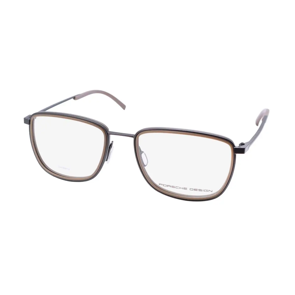 Design P8365 Eyeglass Frame/glasses Latest Collection Licensed Eyewear Dark Gunmetal / Beige by Porsche
