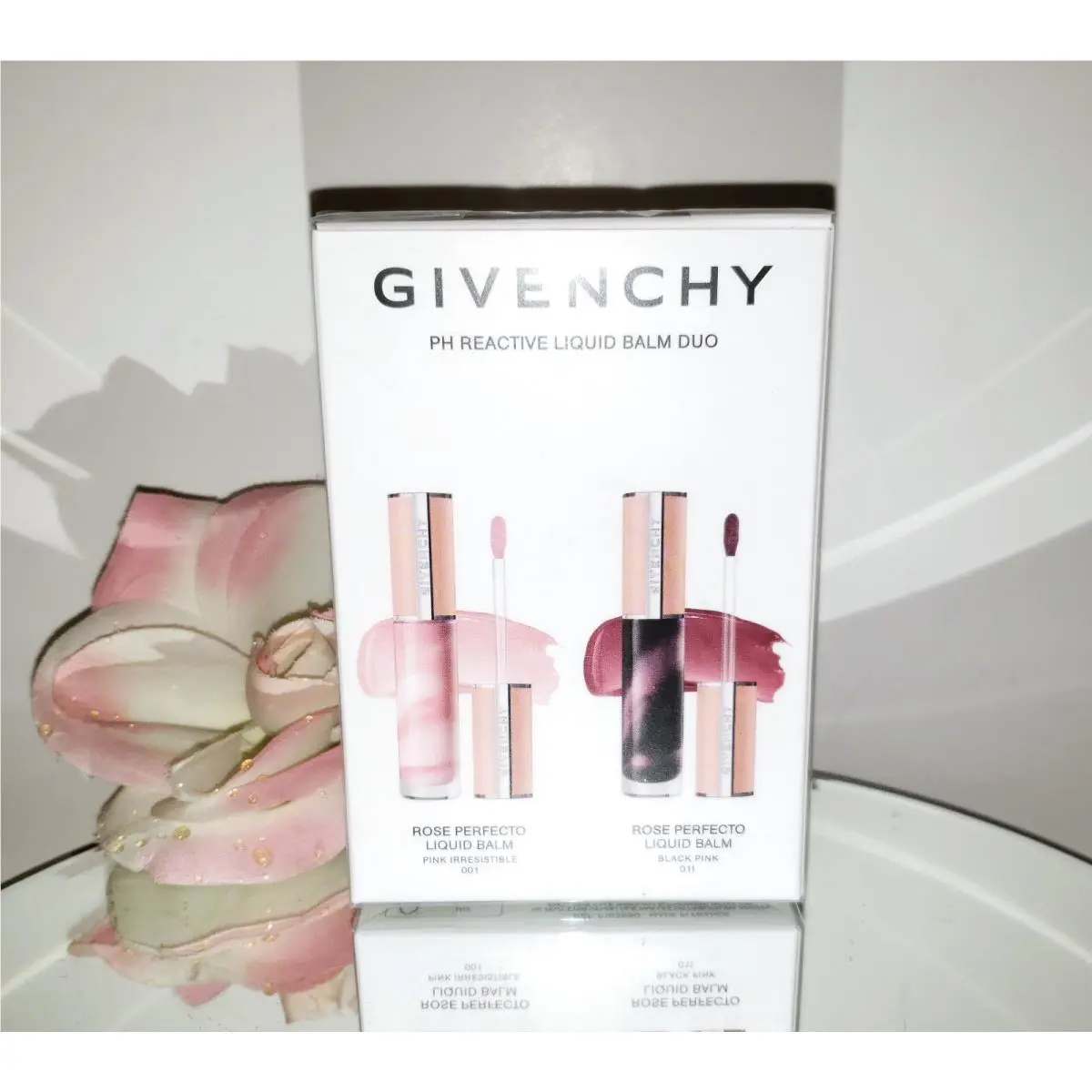 Givenchy Rose Perfecto Tinted Liquid Balm Duo Pink Irresistible + Black Pink