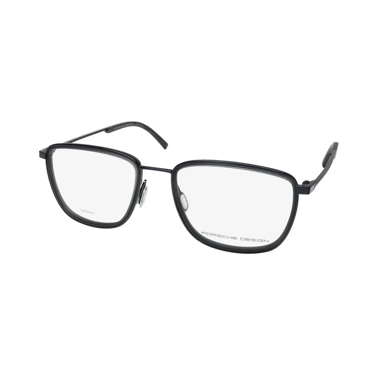 Porsche Design P8365 Glasses Gray Metal Plastic Italy Square D Mens