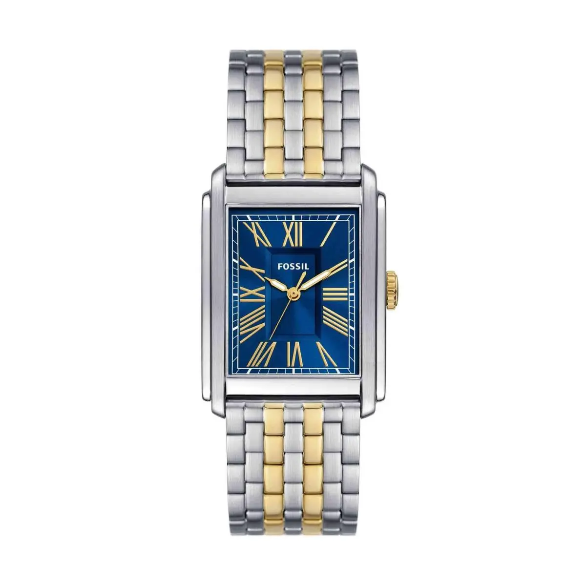 Men`s Carraway Quartz Stainless Steel 32MM Gold/silver/blue by Fossil