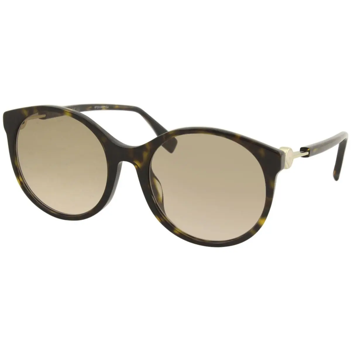 Fendi Women`s FF0362FS FF/0265/F/S 086M2 Dark Havana Round Sunglasses 56mm