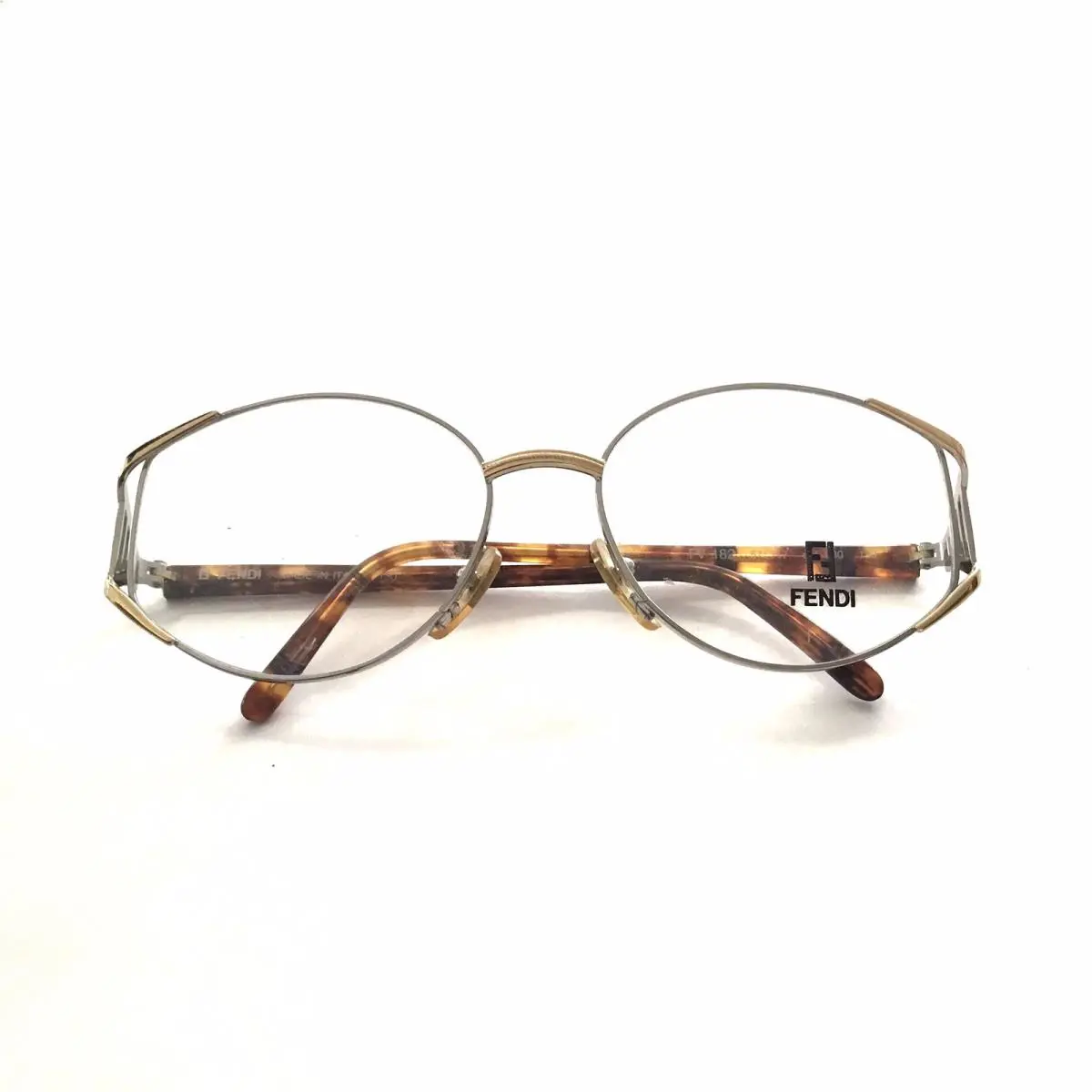 Fendi Eyeglasses FV 182 Gold Silver 930 Size 57mm Optical Frame