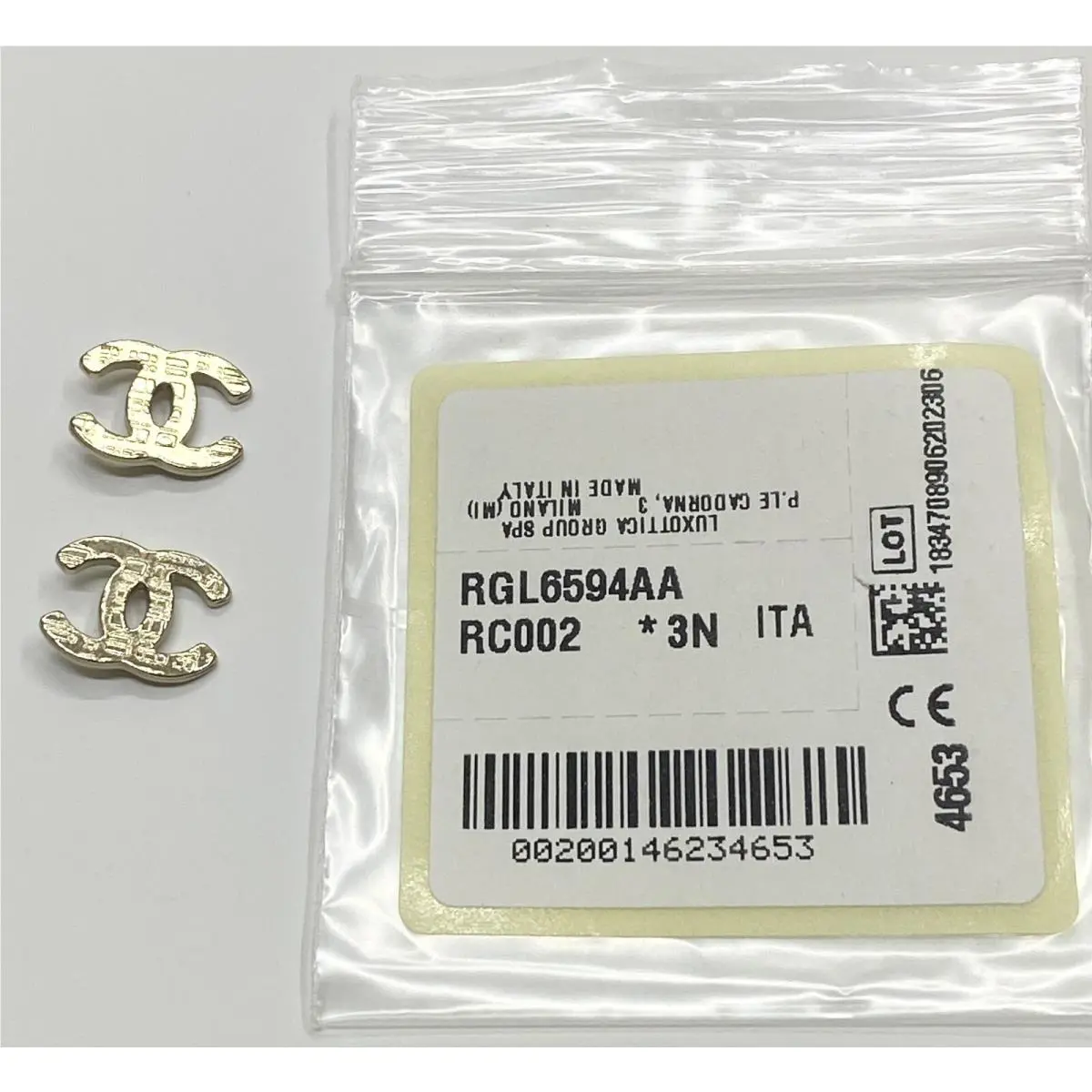 Chanel CH5435 Sunglasses Replacement Temple Logo Icon Gold Push