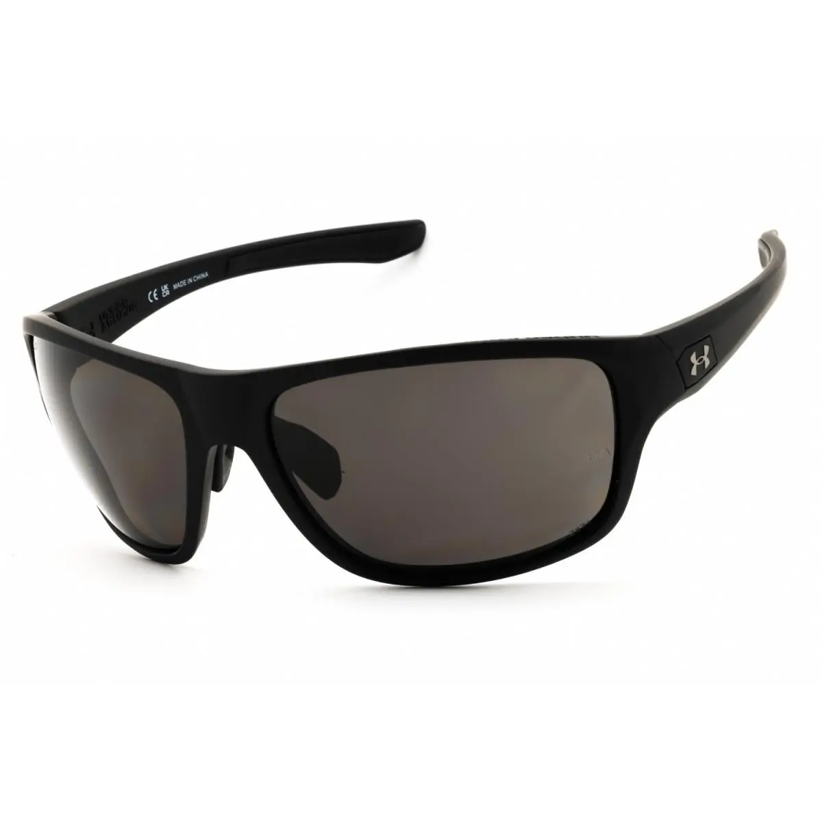 Under Armour UA Battle O 003 M9 Sunglasses Matte Black Frame Gray Lenses 65mm - Frame: Matte Black, Lens: Gray