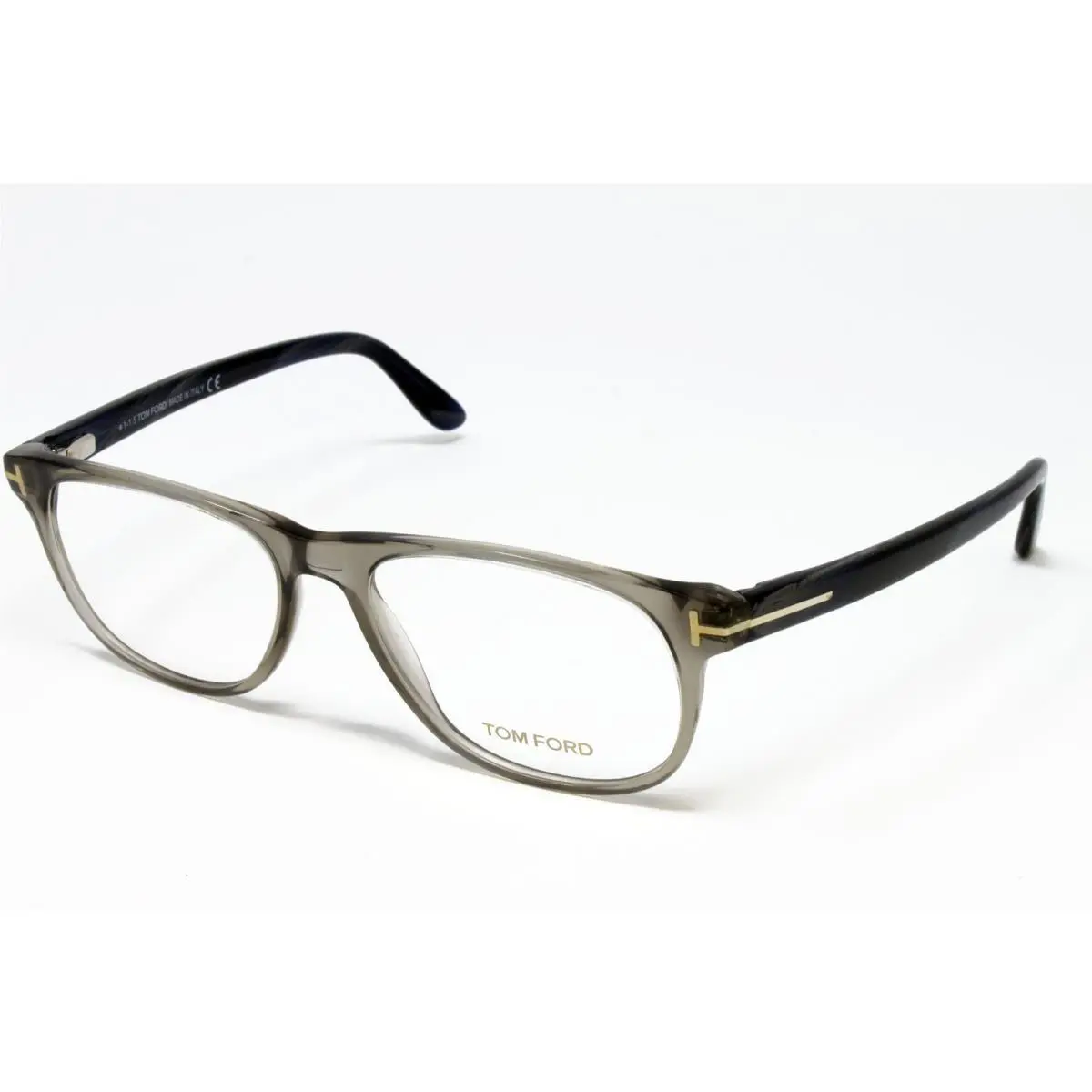Tom Ford FT5362-020 Crystal Gray 53mm Unisex Eyeglasses Square Plastic Frame