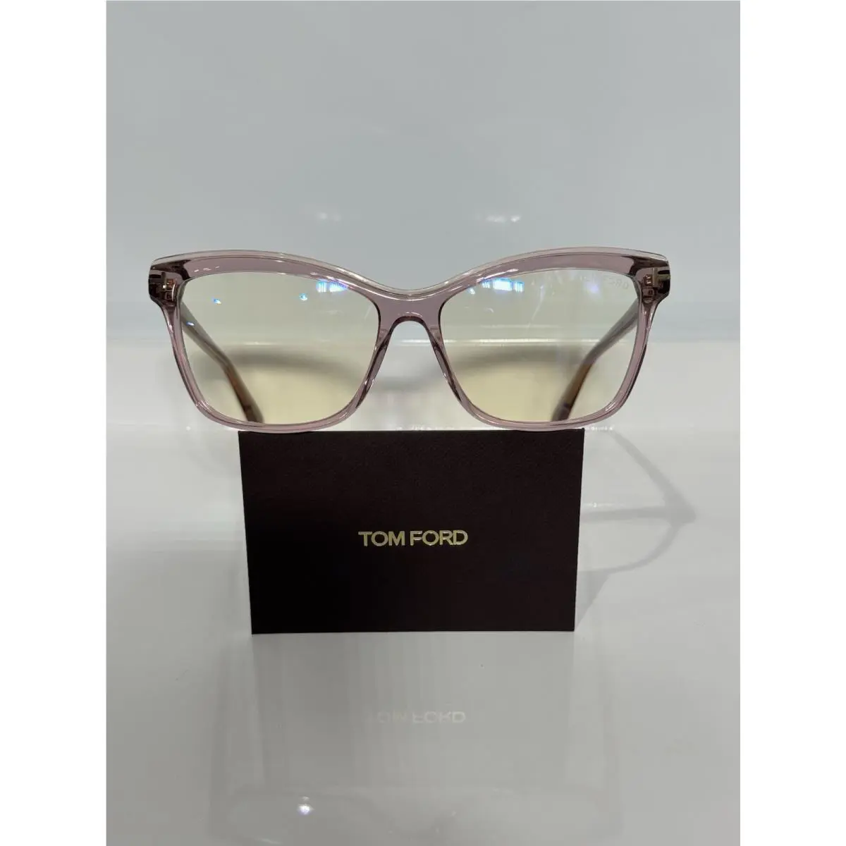 Tom Ford TF5619B 072 Crystal Pink Acetate Woman s Eyeglasses 55mm