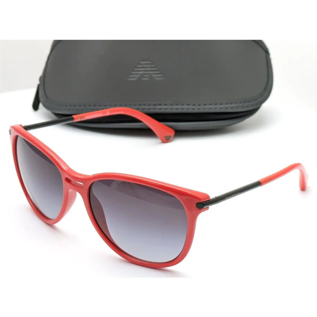 Emporio Armani Sunglasses EA4006 50778G Red Frames w/ Grey Gradient Lenses 56mm