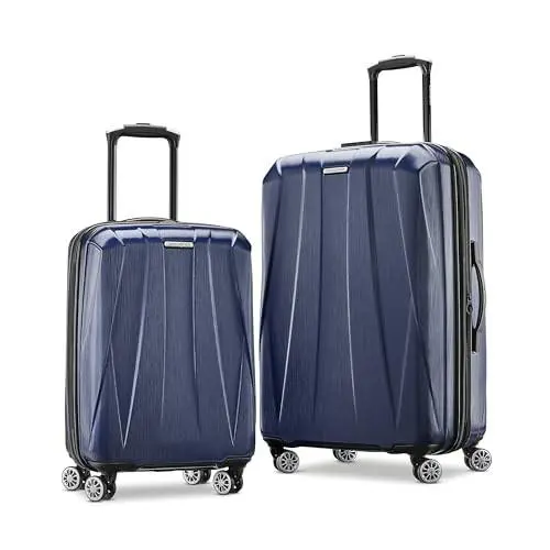 Samsonite Samsionite Centric 2 Hardside Expandable Luggage Spinners True Navy 2PC Set