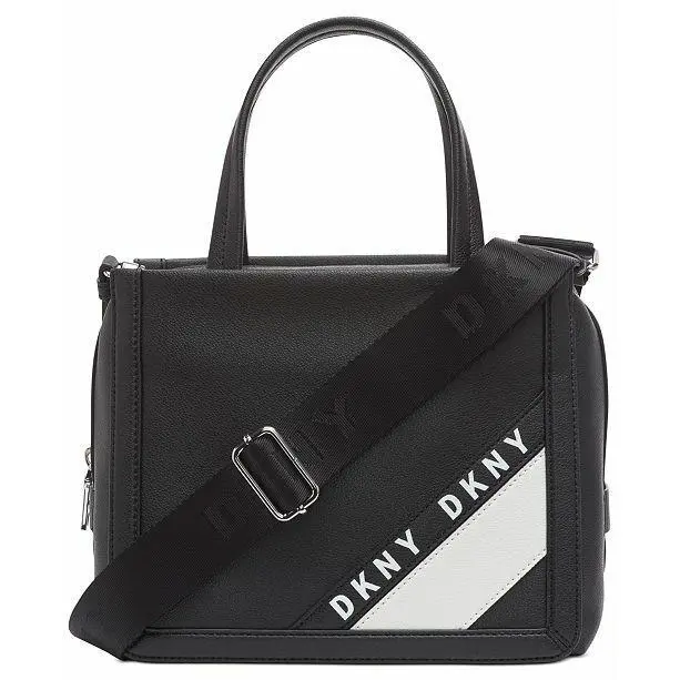 Dkny Bond North South Tote Black Crossbody Purse X3312