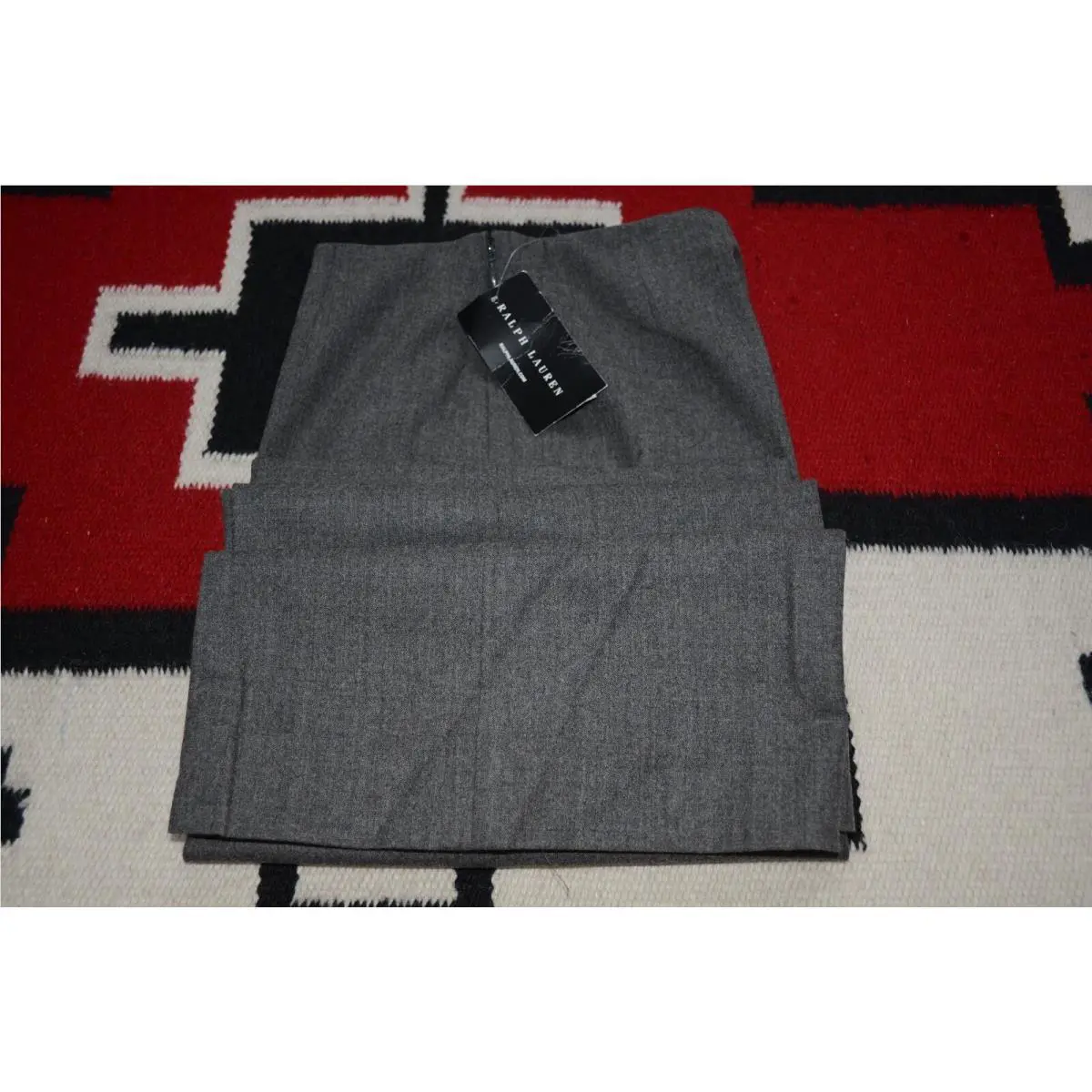 Ralph Lauren Black Label Wool Blend Elastic Dress Pants 4