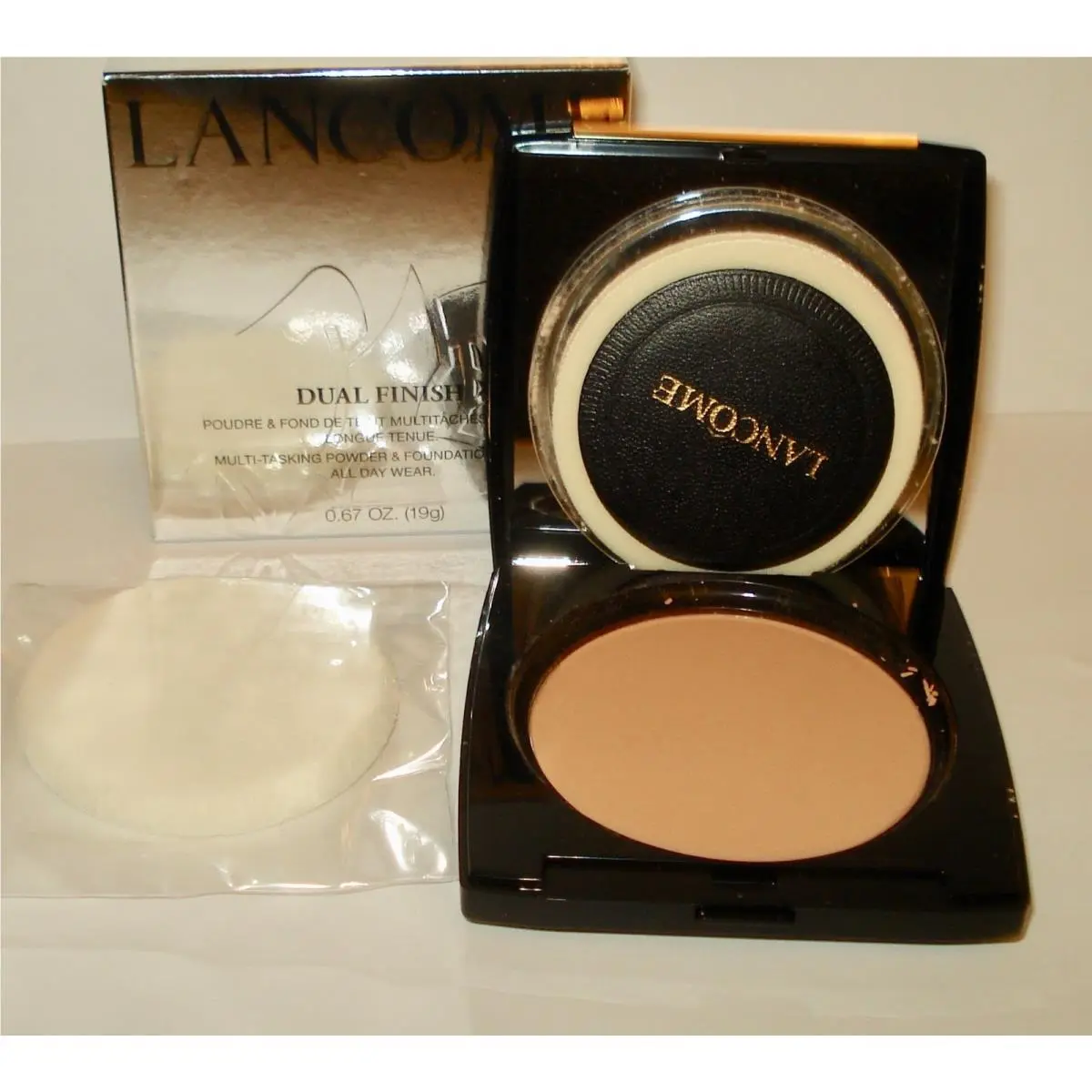 Lancome Dual Finish Multi Tasking Powder Foundation Choose Your Shade 345 Sand III (N) by Lancôme