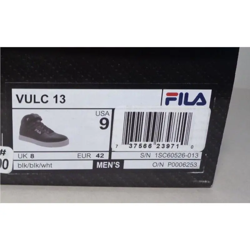 Fila shoes - Black/Black/White (UPC: 791271561061) 17