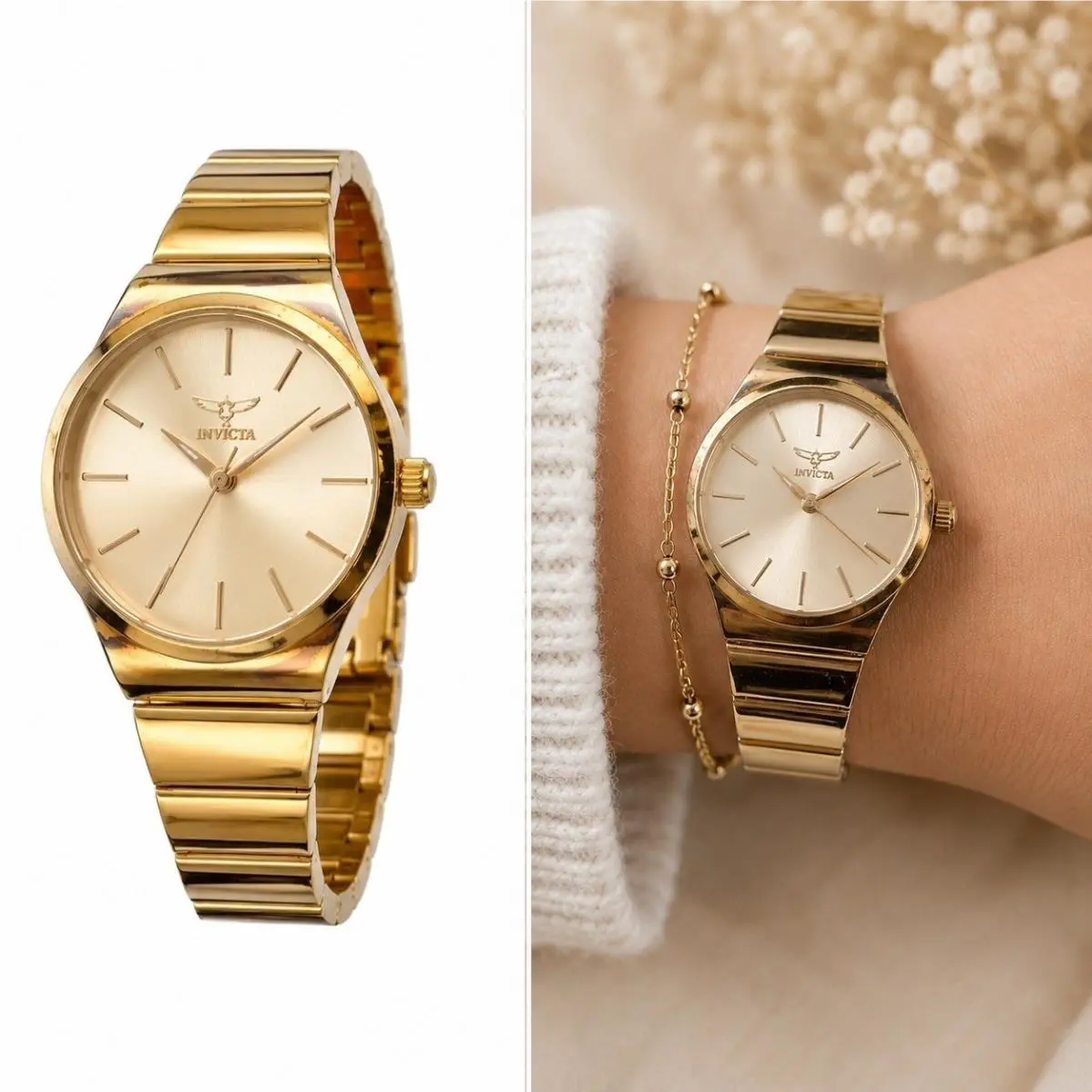 Celestial I  Women`s Watch Gold 27mm Dress Watch by Invicta