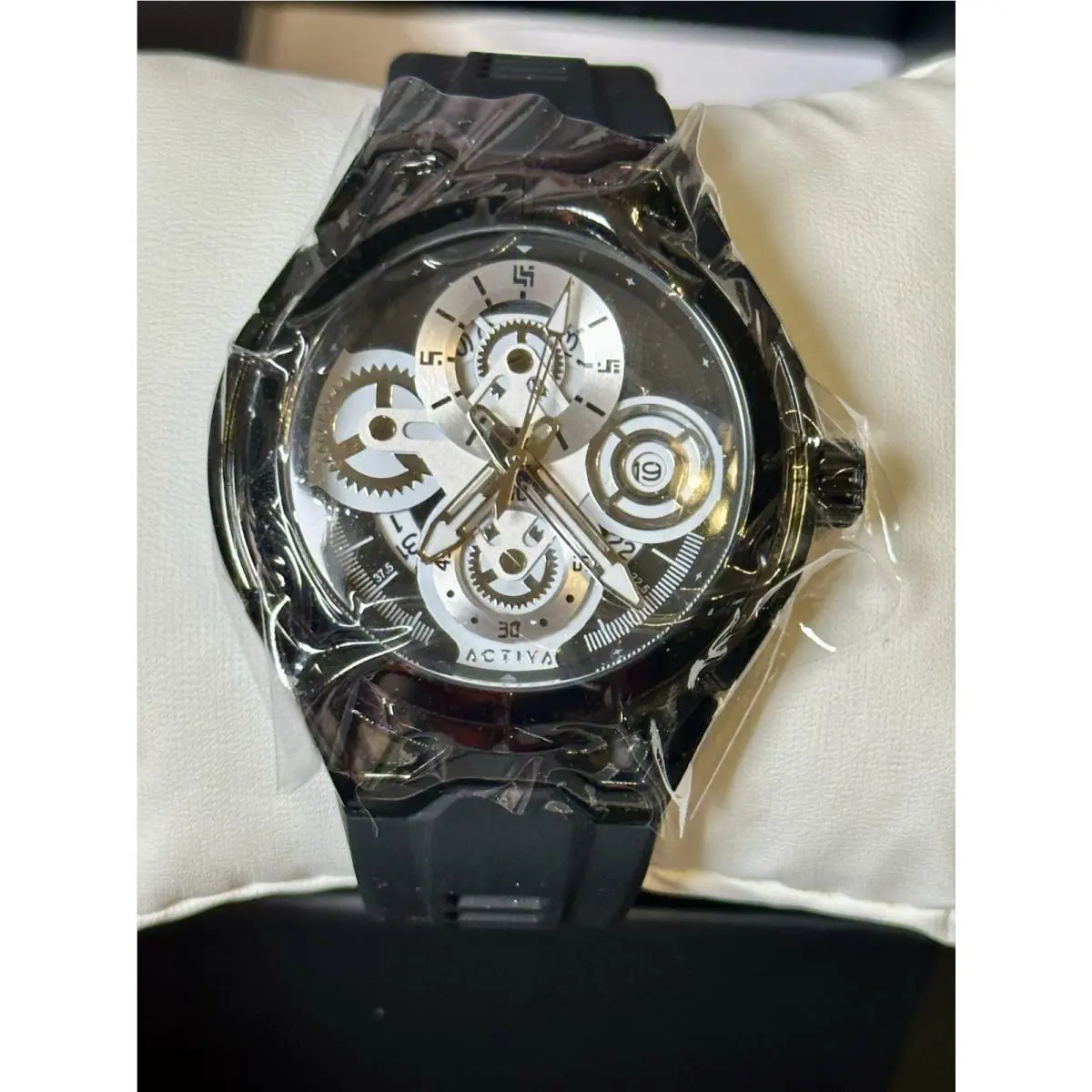 Invicta Activa X Men`s Watch 44mm Black Skeleton Dial Quatz Movement ACW9349-003