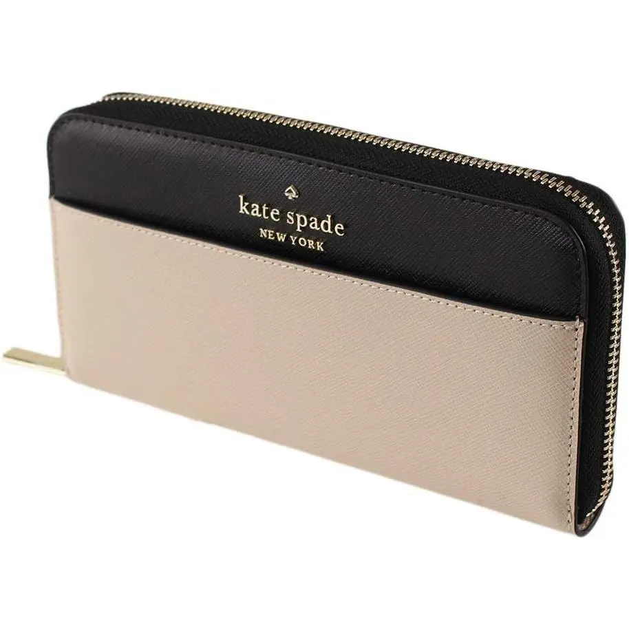 Kate Spade New York Staci Madison Large Continental Wallet Warmbeige Leather