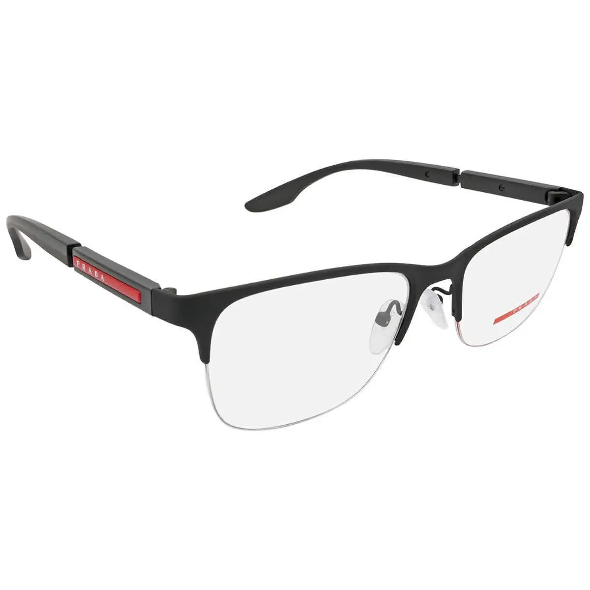 Prada Linea Rossa Demo Rectangular Men`s Eyeglasses PS 55OV DG01O1 54