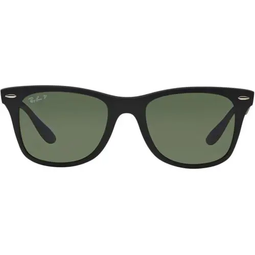 Ray-ban Mens Liteforce Sunglasses - Matte Black / Polar Green - Black