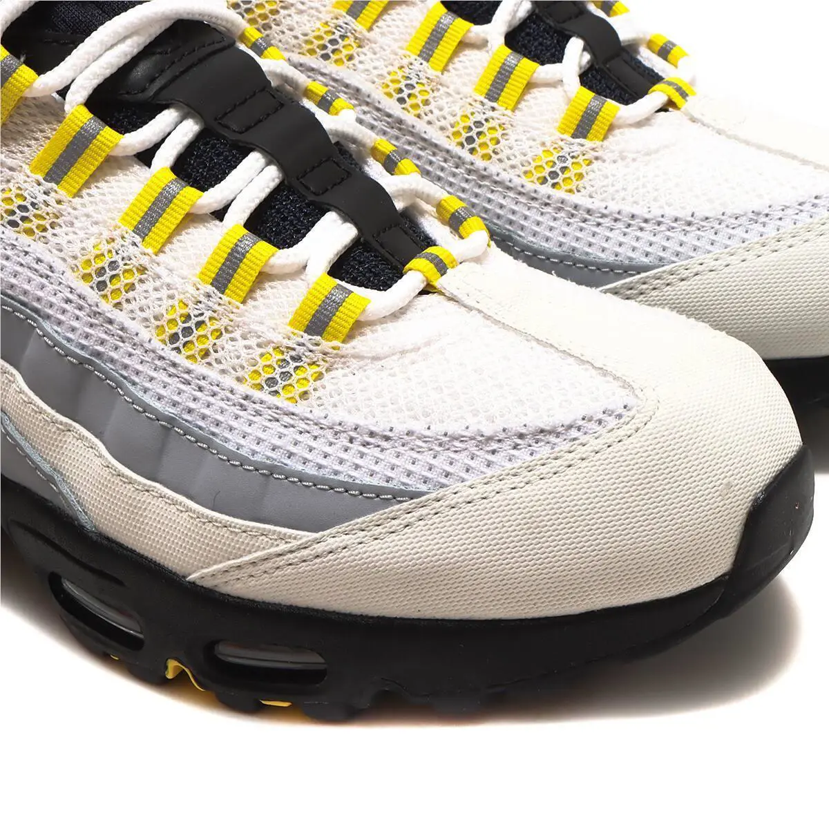 Nike shoes - Nike Air Max 95 - Air Max - DQ3982-100 - Gray, Manufacturer: White/Tour Yellow-Black-Wolf Grey 9