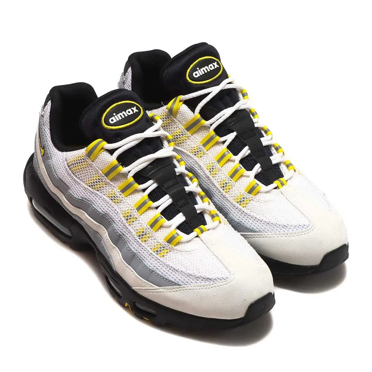 Nike shoes - Nike Air Max 95 - Air Max - DQ3982-100 - Gray, Manufacturer: White/Tour Yellow-Black-Wolf Grey 12