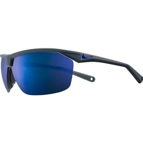 Nike Tailwind12 Men`s Semi-rimless Sunglasses w/ Flying Lens - Italy - Dark Grey/Dark Blue (014), Frame: Select Variation