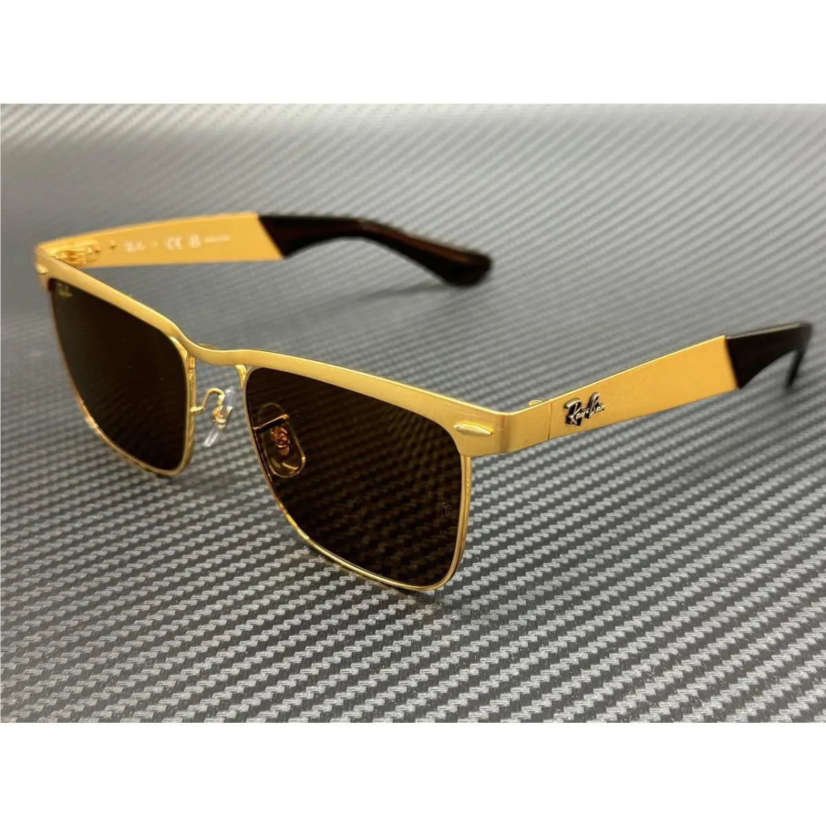 Ray Ban RB3875 927631 Legend Gold Brown Men`s 53 mm Sunglasses