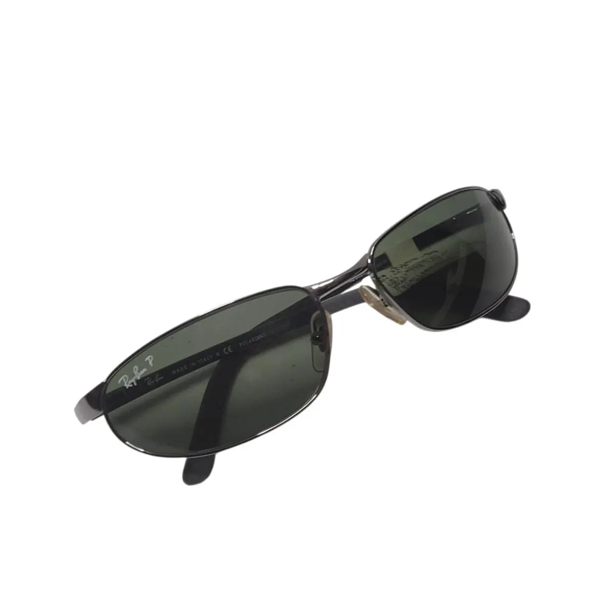 Vintage Ray Ban Sunglasses Circa 2005 Made in Italy Gunmetal W/green Lens - Frame: Gunmetal, Lens: Green