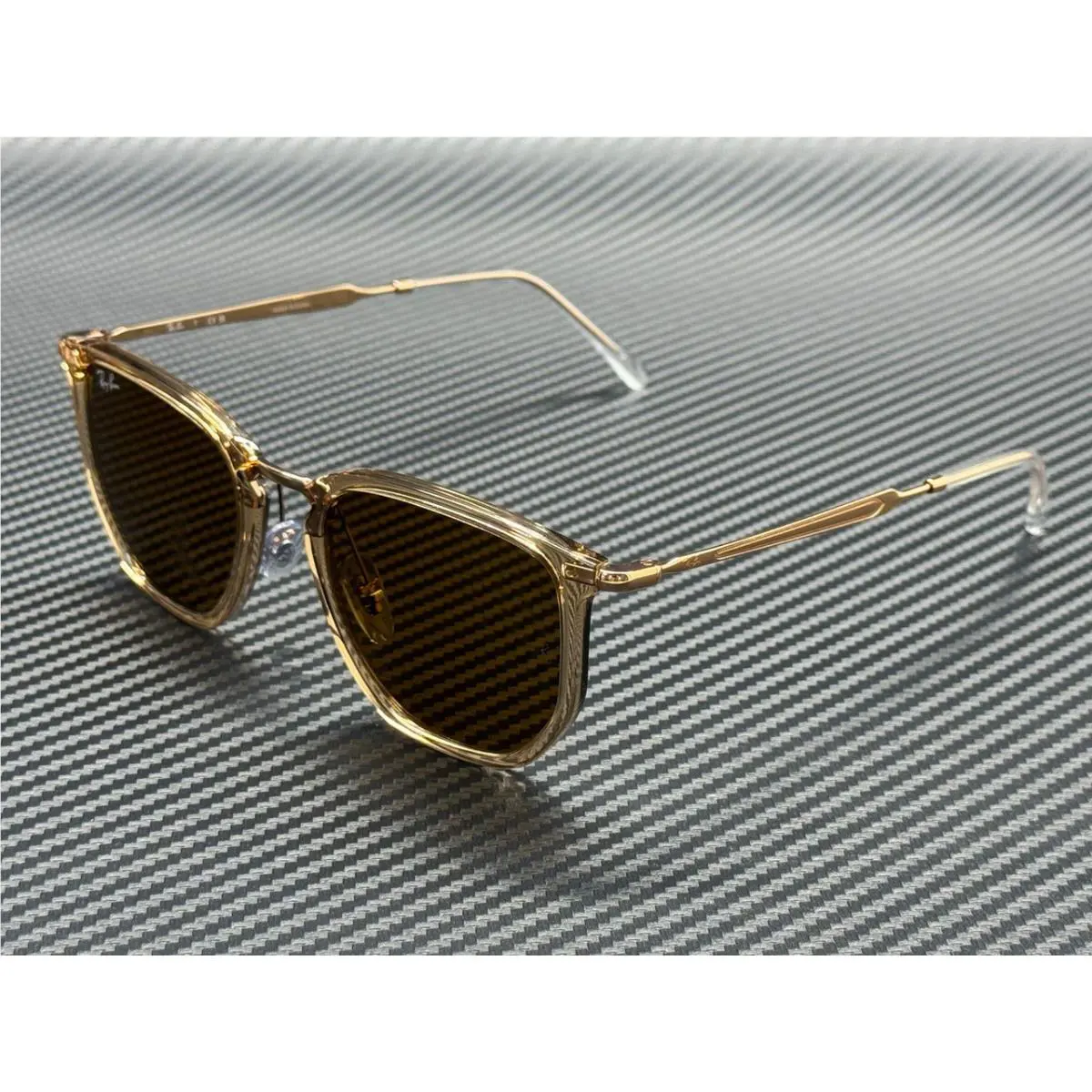 Ray Ban RB4451 680133 Transparent Beige Brown Unisex 53 mm Sunglasses