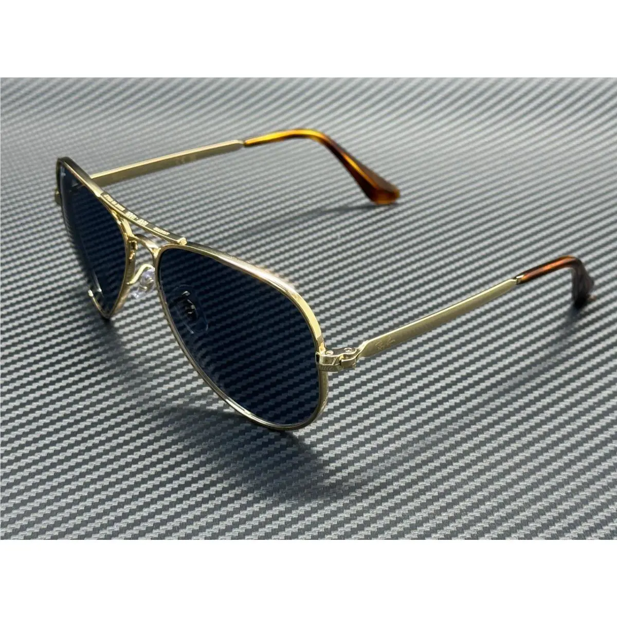 Ray Ban RB3925 001 R5 Arista Gold Blue Unisex 62 mm Sunglasses
