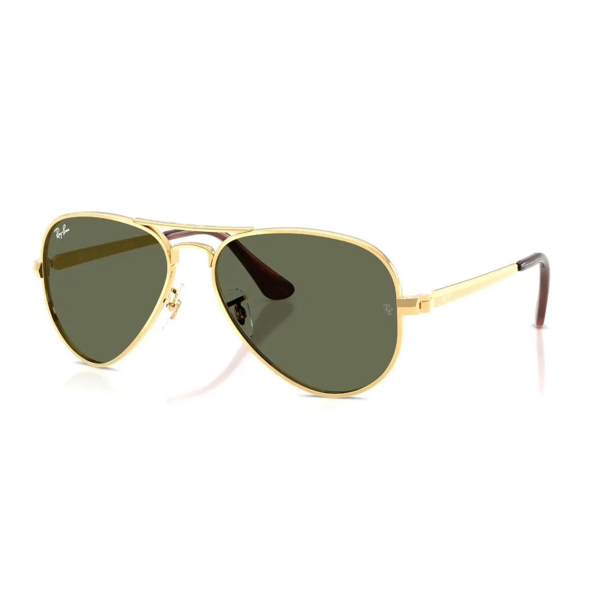 Ray-ban Aviator Max Sunglasses RB 3925 001/31 58-16 145 Gold Frames Green Lenses