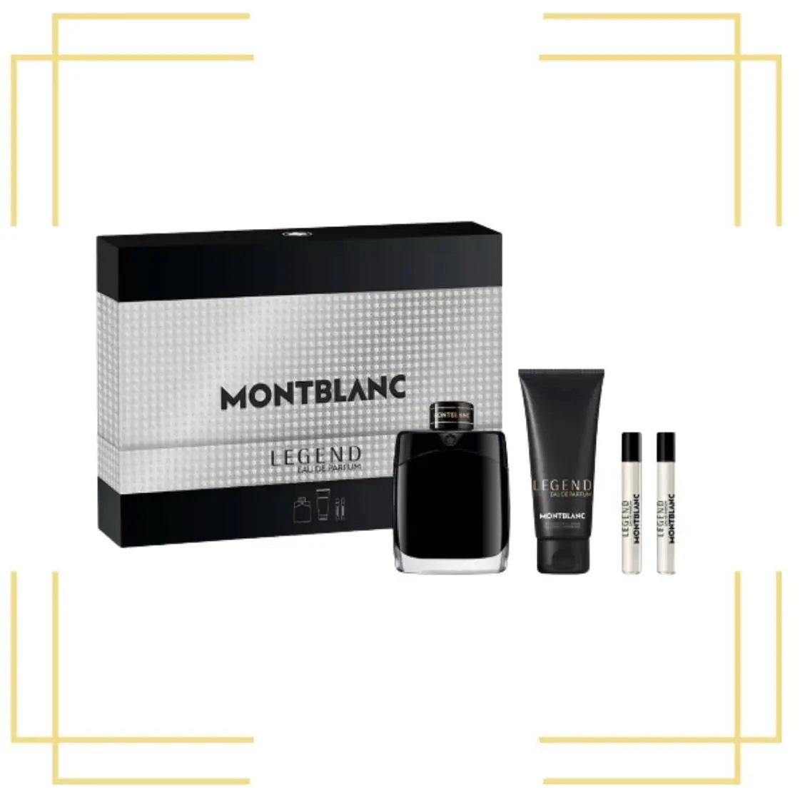 Montblanc Legend by Mont Blanc 3.3oz 7.5ml Edp Spray + 3.3oz Shower Gel. Set For Men