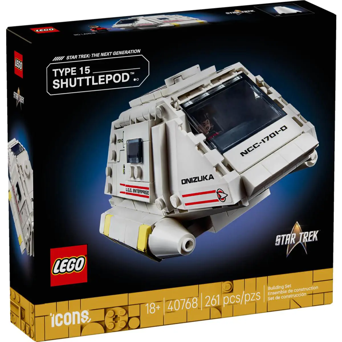 Lego Star Trek Icons Gwp 40768 Type-15 Shuttlepod