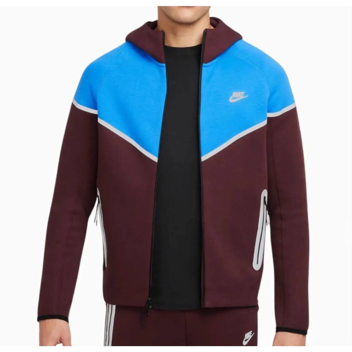 Nike clothing - HQ3746-652 - HQ3746-652 - Burgundy Crush/Light Photo Blue 2