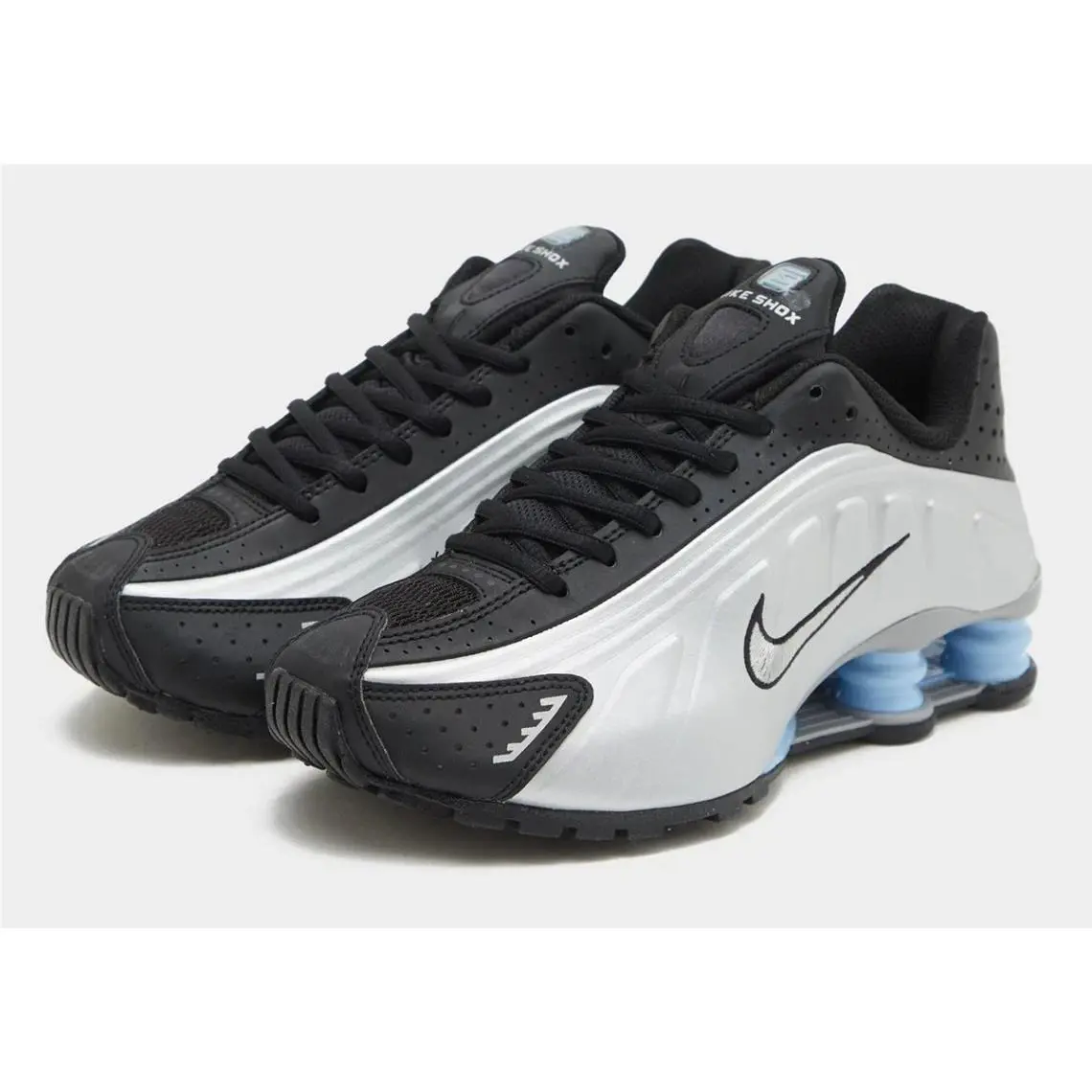 Nike shoes - Nike Shox R4 - Shox - Metallic Silver/Black/Psychic Blue/Metallic Silver 2