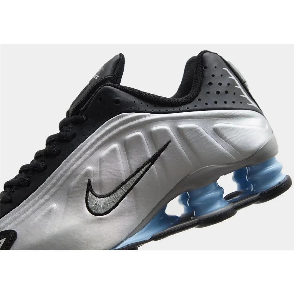 Nike shoes - Nike Shox R4 - Shox - Metallic Silver/Black/Psychic Blue/Metallic Silver 5