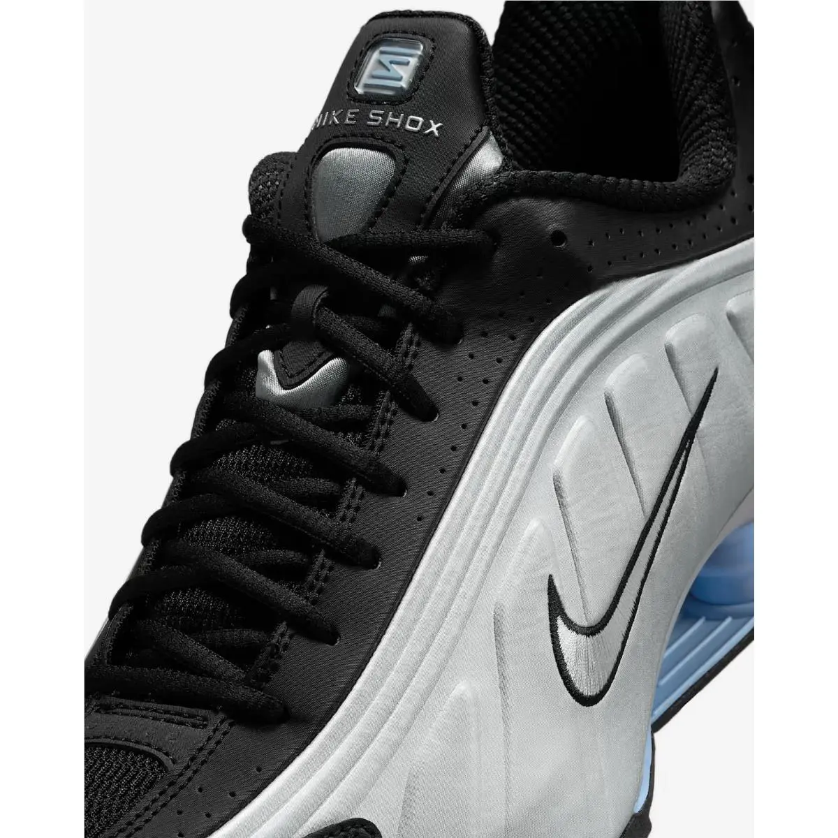 Nike shoes - Nike Shox R4 - Shox - Metallic Silver/Black/Psychic Blue/Metallic Silver 3
