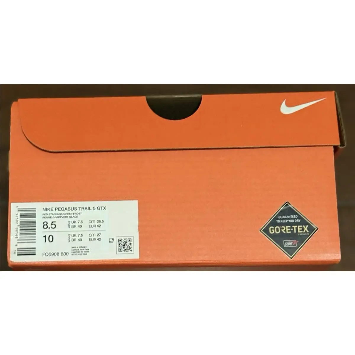 Nike shoes - Nike Trail ATC Pegasus Trail 5 Gore-Tex - FQ0908-600 - Red 5