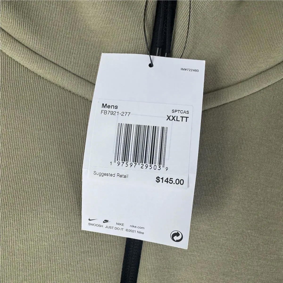 Nike clothing - Neutral Olive/Black (UPC: 0197597295039) 0