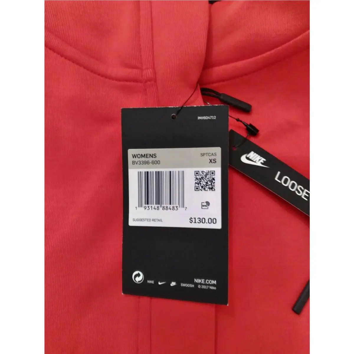 Nike clothing - BV3396-600 - BV3396-600 - Red (UPC: 193148884837) 3