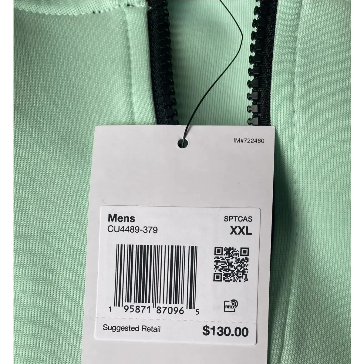 Nike clothing - Mint Foam/Sail/Sail (UPC: 0195871870880) 2