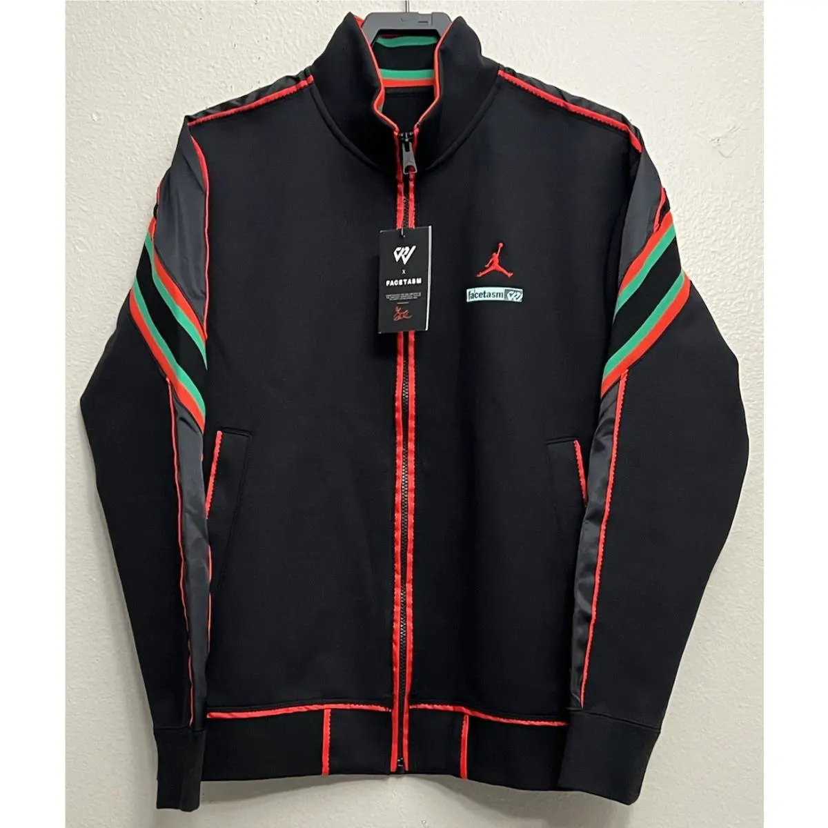 Nike clothing - Nike Air Jordan Why Not x Facetasm Collab Track Jacket - DC4638-010 - Black (UPC: 194502995138) 0