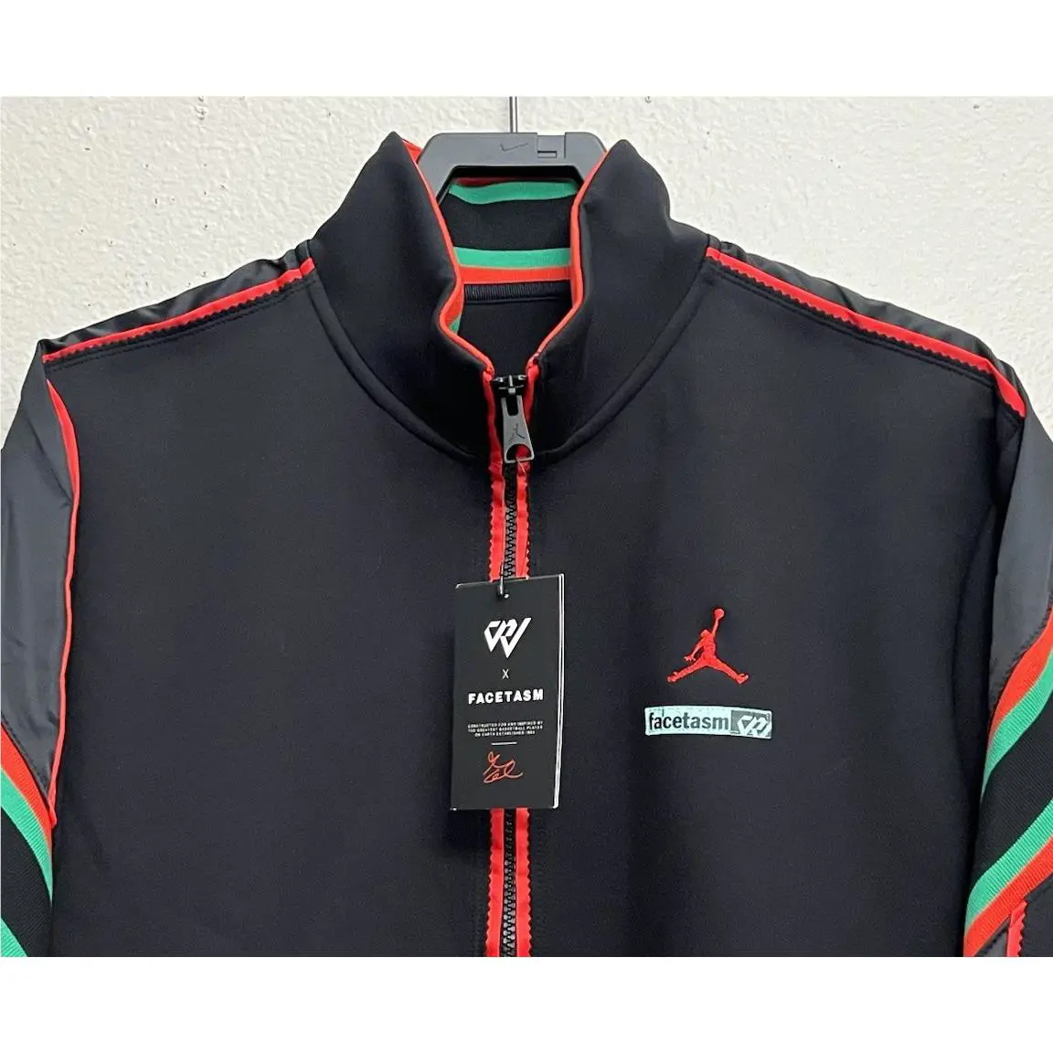Nike clothing - Nike Air Jordan Why Not x Facetasm Collab Track Jacket - DC4638-010 - Black (UPC: 194502995138) 1