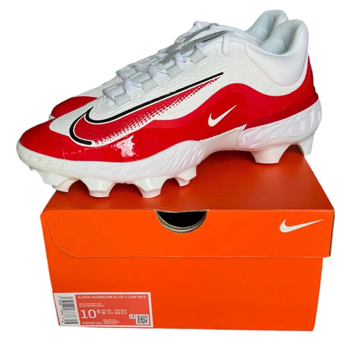 Nike shoes - Nike Alpha Huarache Elite 4 Low MCS - FD6255-102 - Red (UPC: 196968533350) 0
