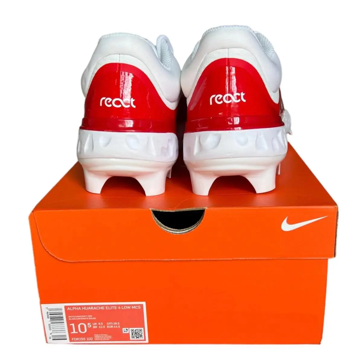 Nike shoes - Nike Alpha Huarache Elite 4 Low MCS - FD6255-102 - Red (UPC: 196968533350) 2