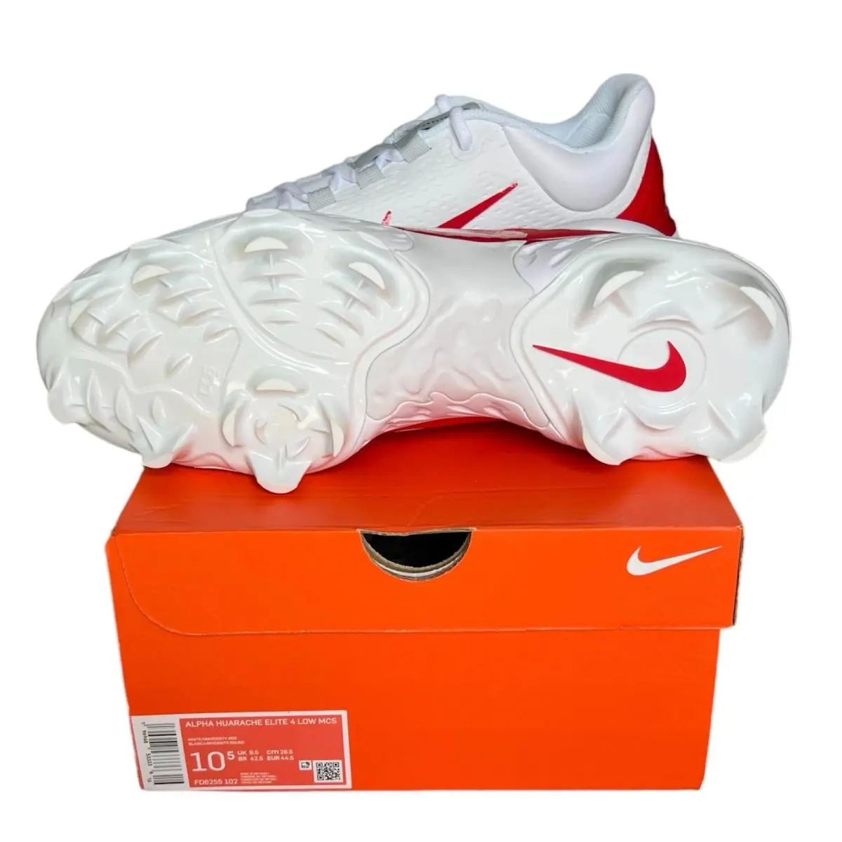Nike shoes - Nike Alpha Huarache Elite 4 Low MCS - FD6255-102 - Red (UPC: 196968533350) 3