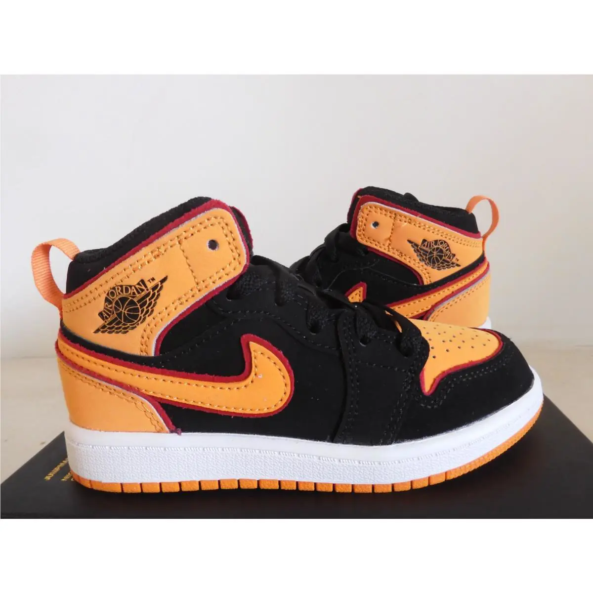 Nike shoes - Air Jordan 1 Mid - Air Mid - Black (UPC: 196608300380) 0
