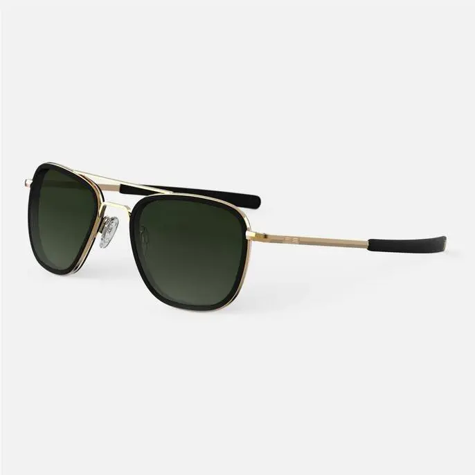 Aviator Fusion 58mm 23K Gold Bayonet Polarized Gradient Evergreen Lens by Randolph